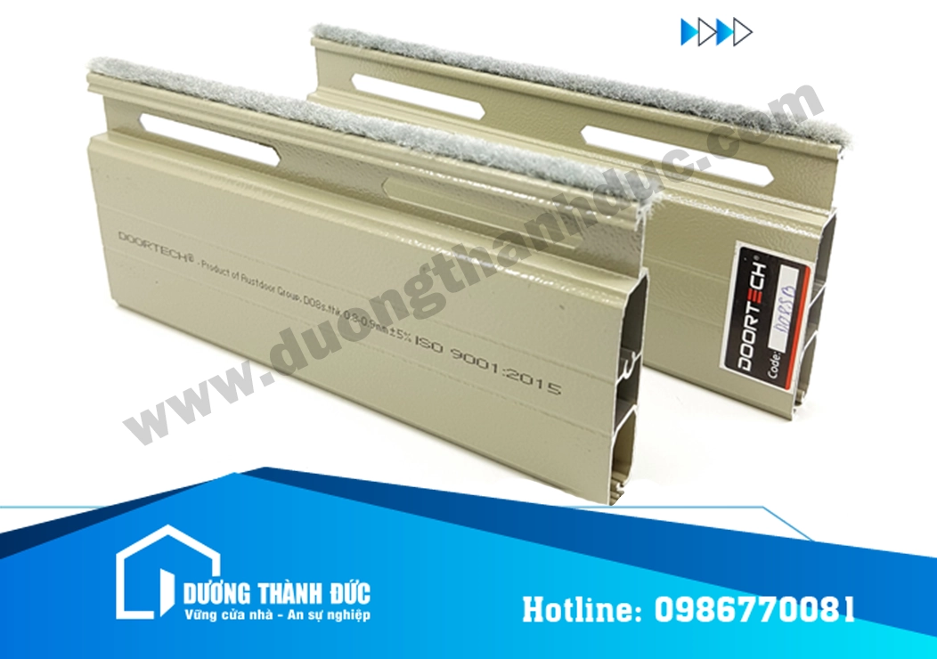 Cửa Cuốn Doortech D08s Nan Nhôm Khe Thoáng | Dày 0.8 - 0.9mm