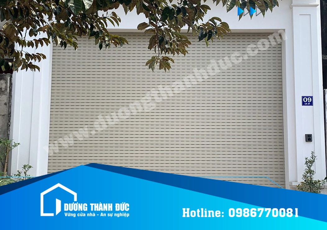 Cửa Cuốn Doortech D10i Nan Nhôm Khe Thoáng