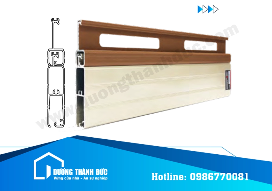 Cửa Cuốn Doortech D70 Nan Nhôm Khe Thoáng | Dày 1.1 - 2.3mm