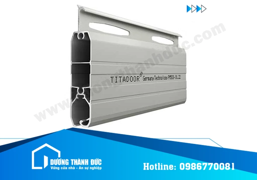 Cửa Cuốn Nan Nhôm Titadoor PM503 Khe Thoáng