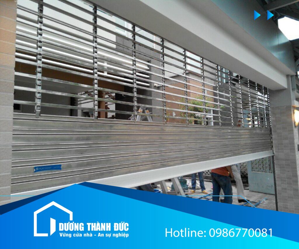 Cửa Cuốn Song Ngang Inox Khớp Thoáng Austdoor AustGrill GR2