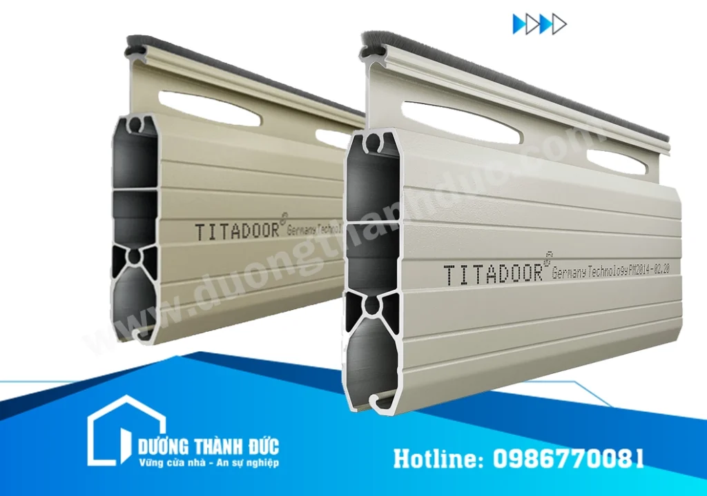 Cửa Cuốn Khe Thoáng Titadoor PM2014 Nan Nhôm Premium