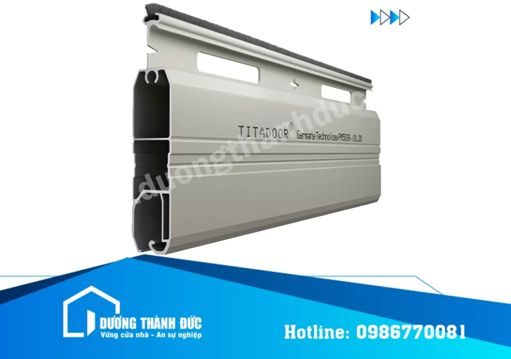 Cửa Cuốn Khe Thoáng Titadoor PM50SR Nan Nhôm Premium
