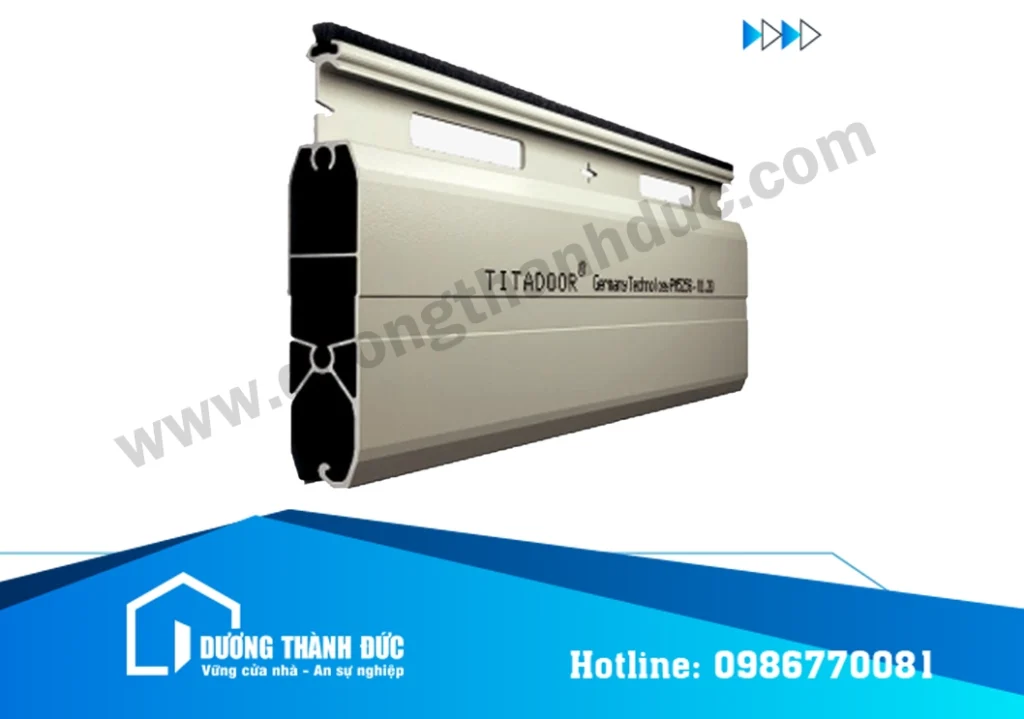 Cửa Cuốn Khe Thoáng Titadoor PM525S Nan Nhôm Premium