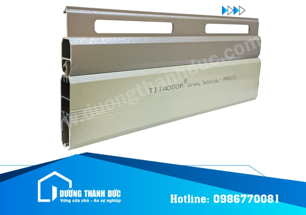 Cửa Cuốn Nan Nhôm Titadoor PM960ST Khe Thoáng Lớn Super Deluxe