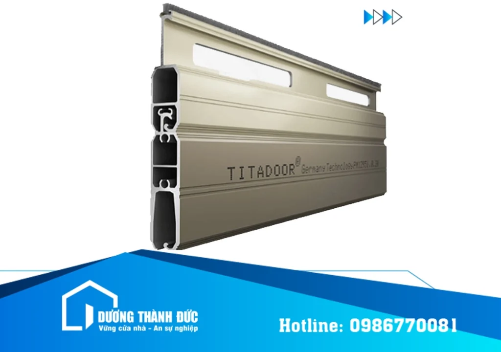 Cửa Cuốn Titadoor Nan Nhôm PM1295i Khe Thoáng Premium