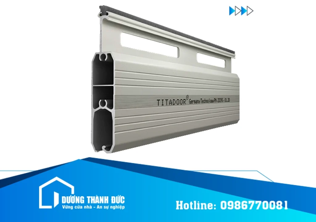 Cửa Cuốn Titadoor Nan Nhôm PM2029S Khe Thoáng Premium