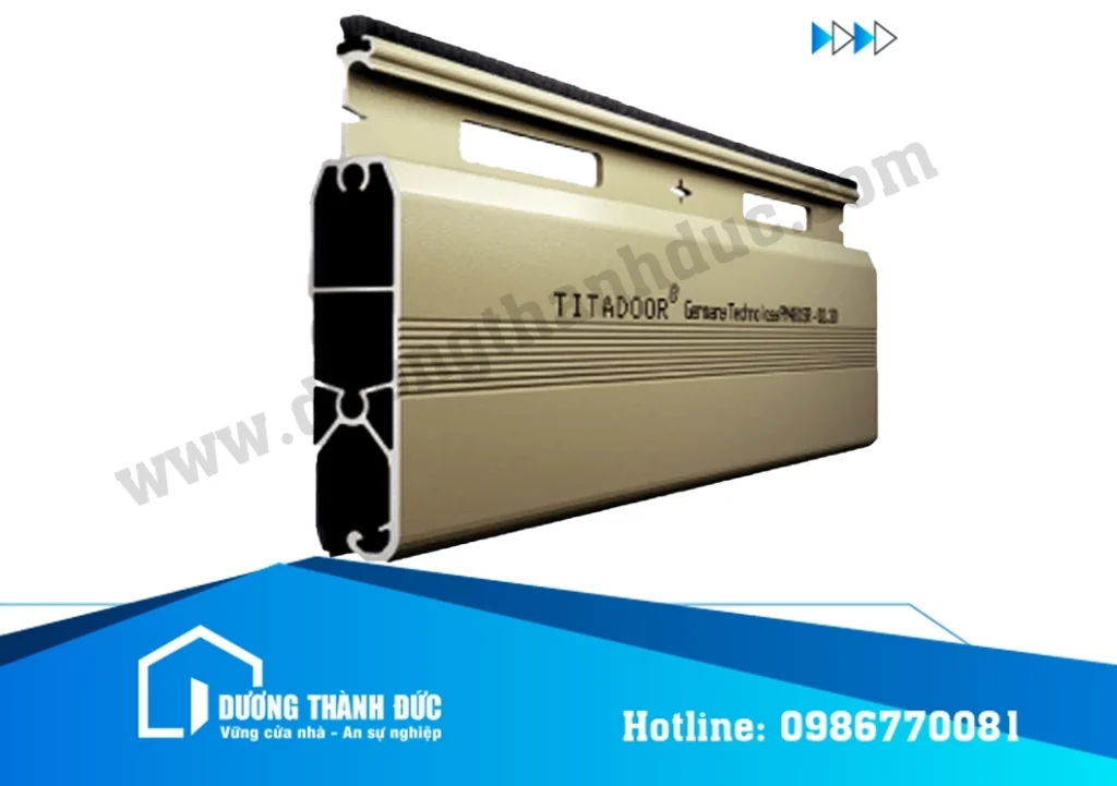 Cửa Cuốn Titadoor Nan Nhôm PM481SR Khe Thoáng Premium