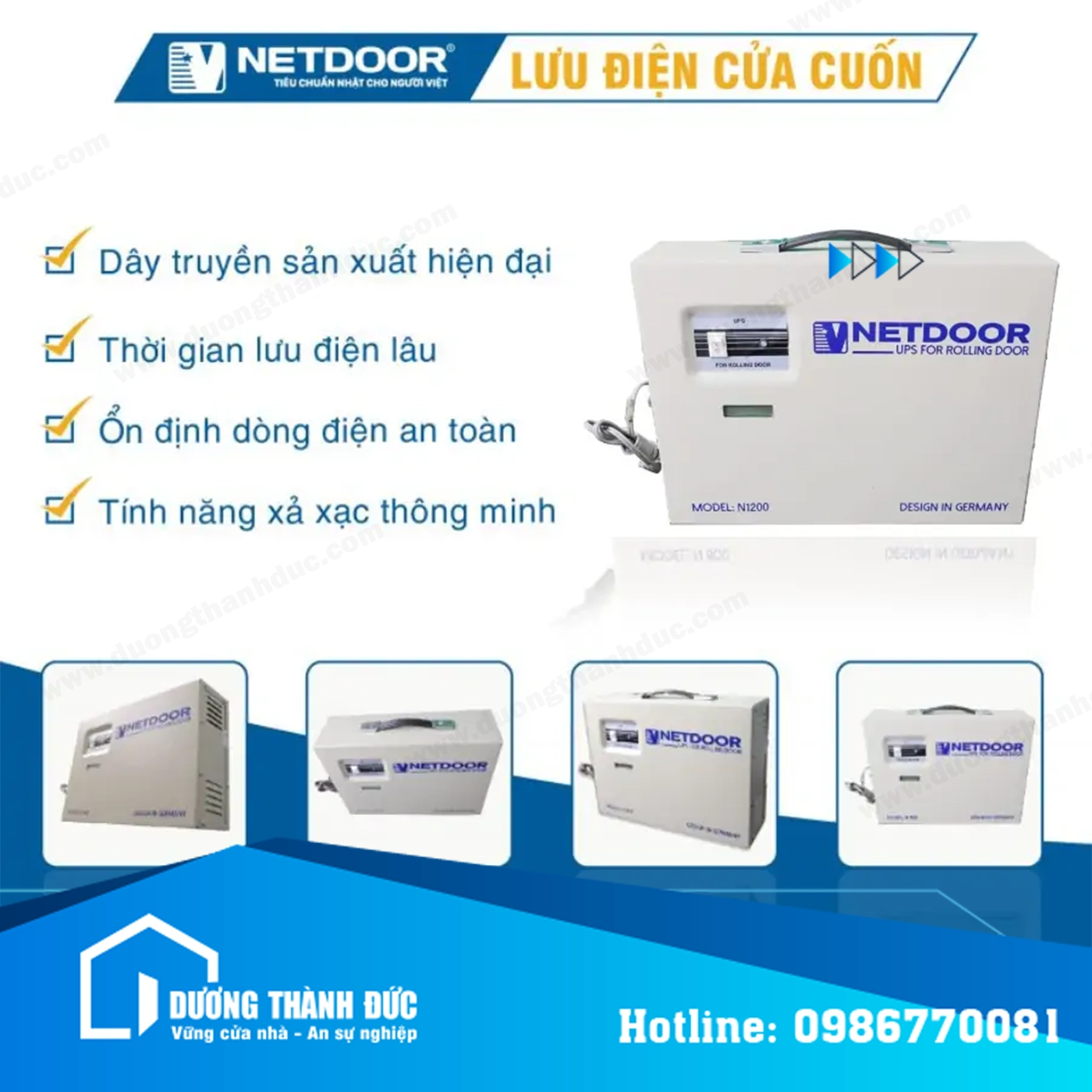 Lưu Điện Cửa Cuốn NETDOOR N1200