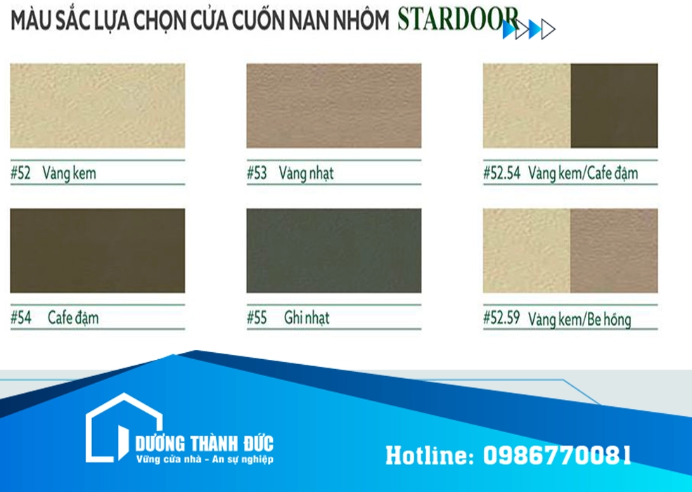 Cửa Cuốn Stardoor ST08 Nan Nhôm| Dày 0.8mm -1mm