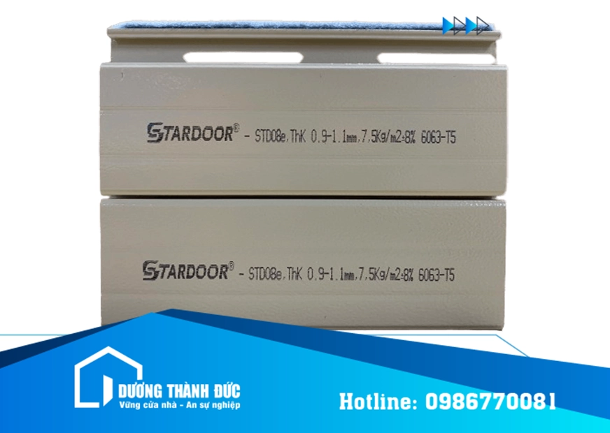 Cửa Cuốn Stardoor STD08e Nan Nhôm | Dày 0.9-1.1mm