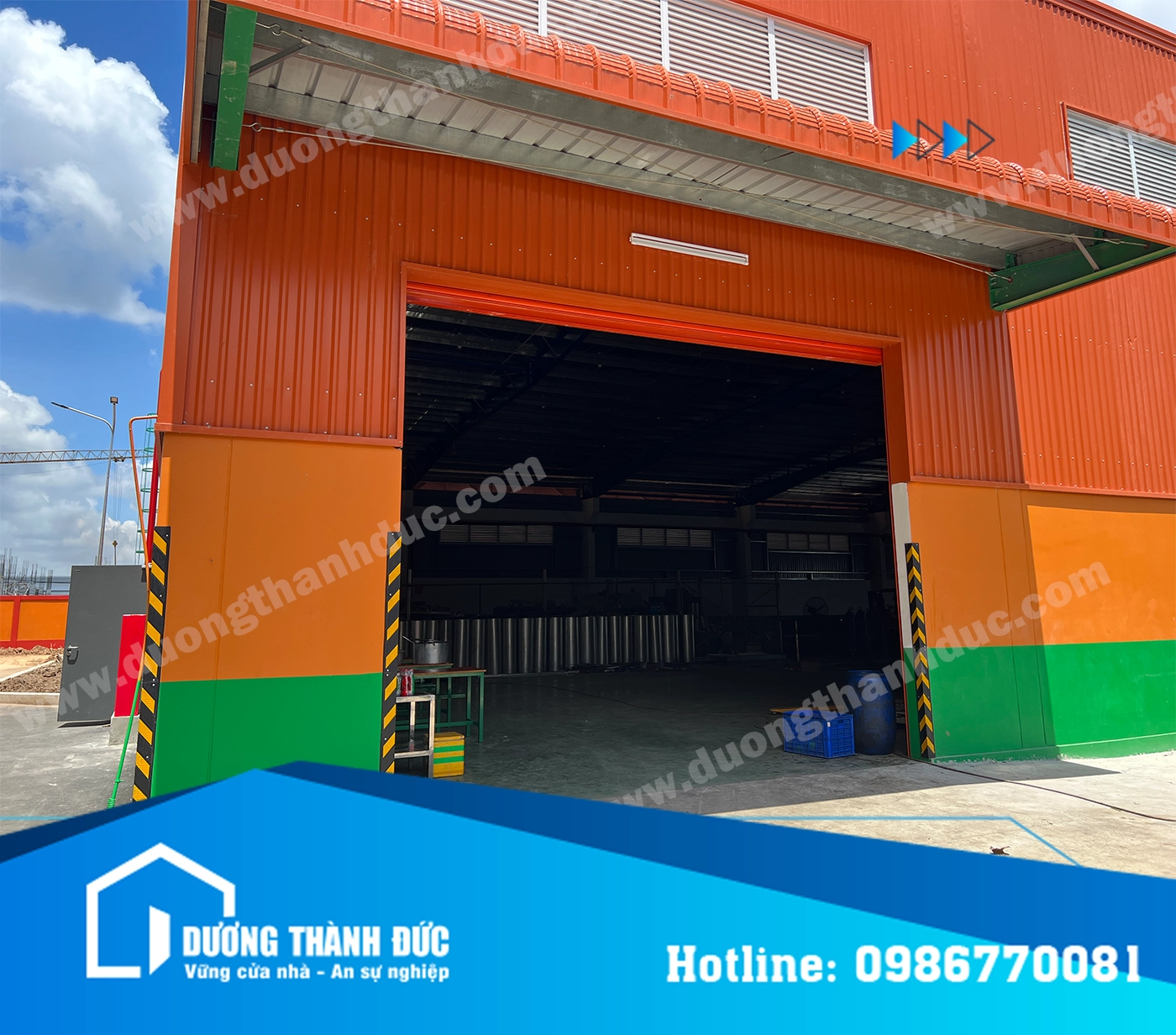 Thi Công Lắp Đặt Cửa Cuốn Công Nghiệp Tại Nhà Máy Sản Xuất NingBo ChangYa ở Tây Ninh