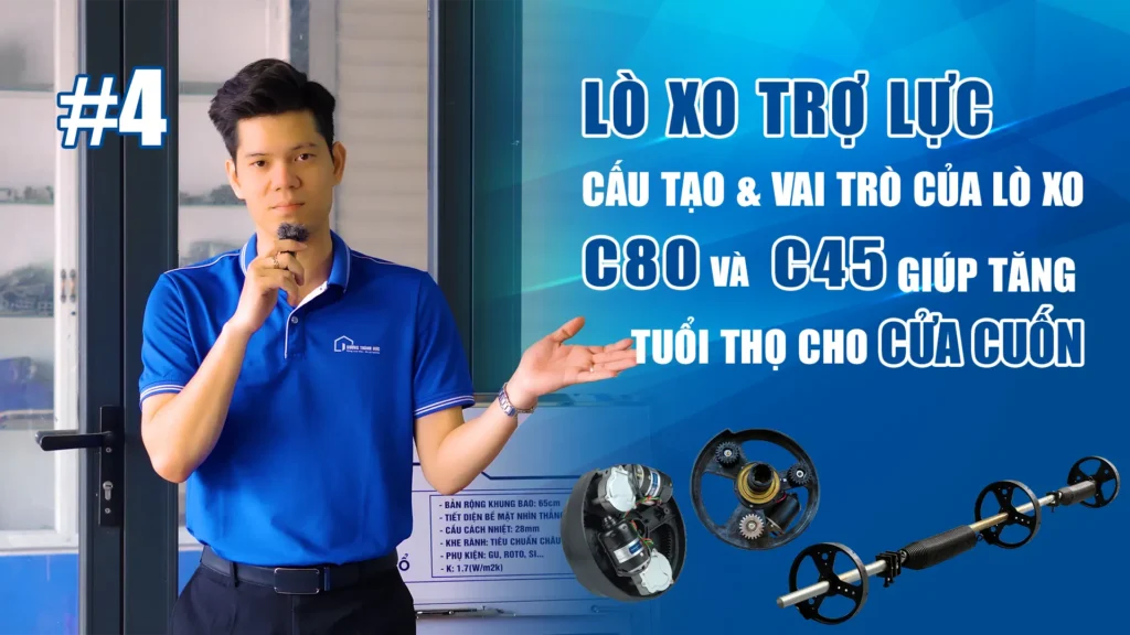 Lò Xo Trợ Lực Cửa Cuốn Tấm Liền Công Nghệ Úc