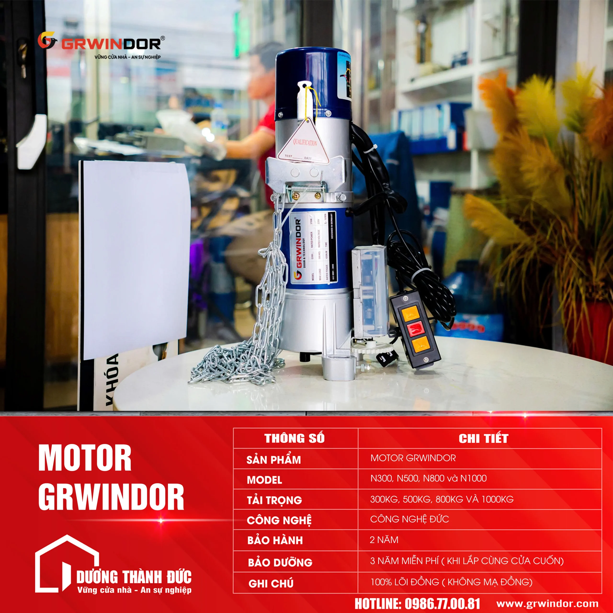 Motor Cửa Cuốn GRWINDOR