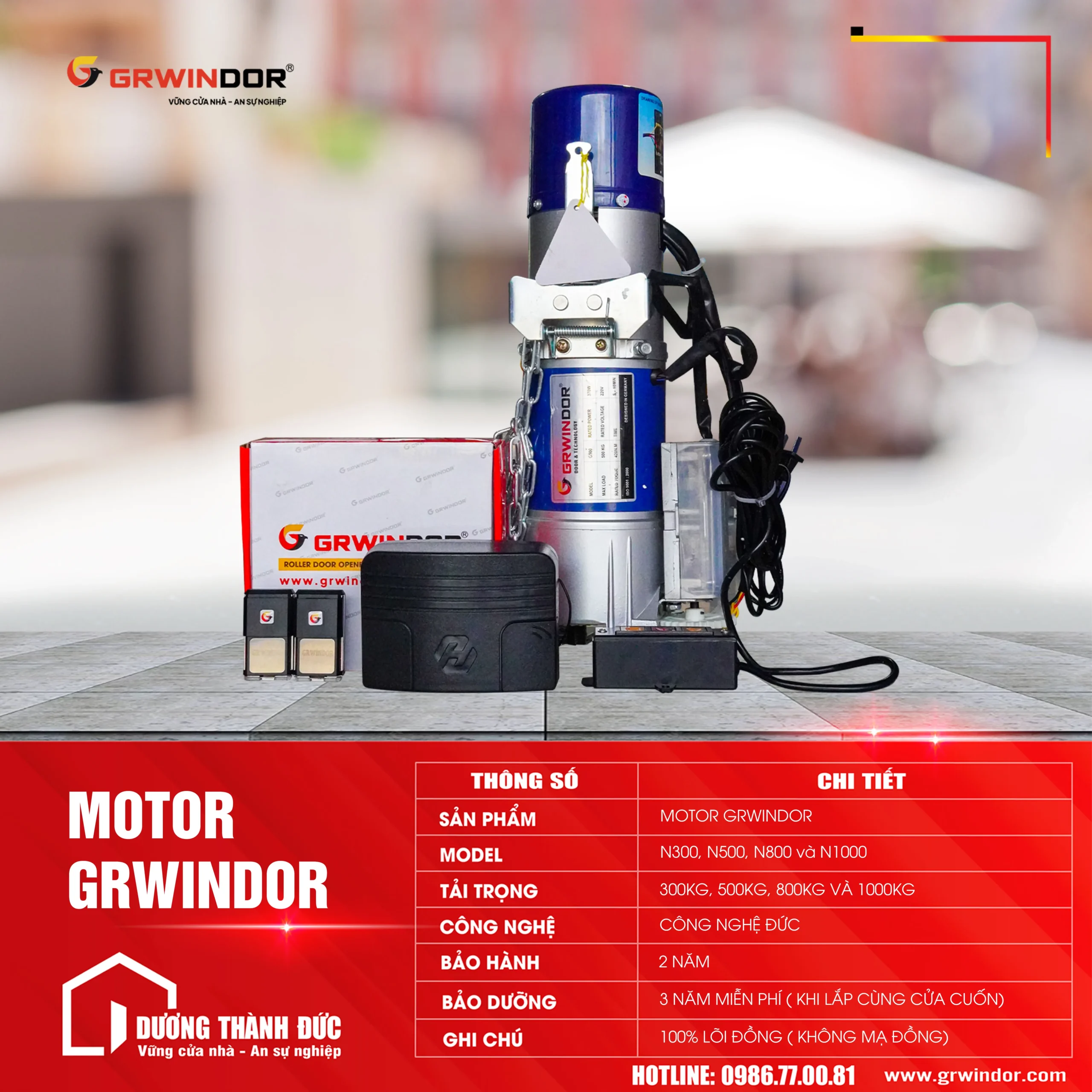 Motor Cửa Cuốn GRWINDOR