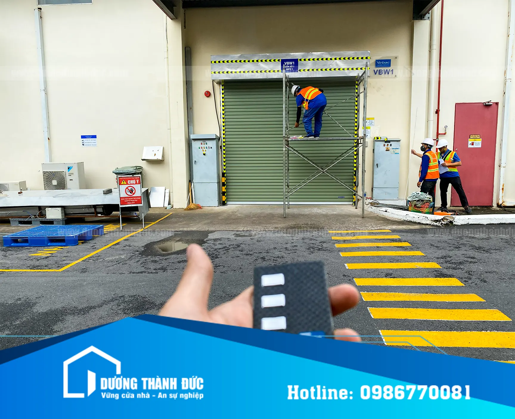 Hình Ảnh Thực Tế Lắp Đặt Cửa Cuốn Tấm Liền Austdoor Cho Nhà Xưởng Virbac – KCN Sông Mây, Đồng Nai