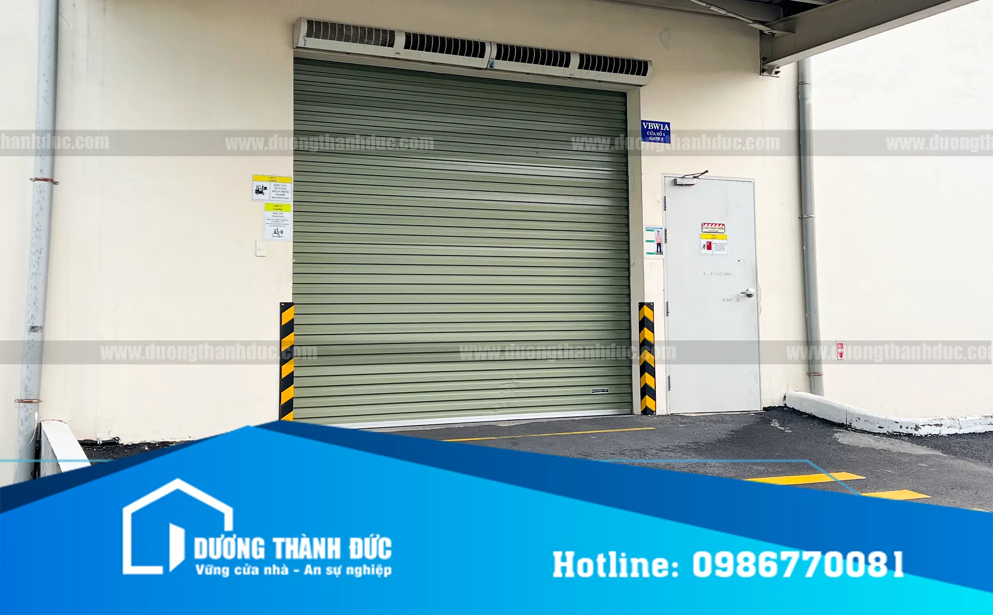 Hình Ảnh Thực Tế Lắp Đặt Cửa Cuốn Tấm Liền Austdoor Cho Nhà Xưởng Virbac – KCN Sông Mây, Đồng Nai