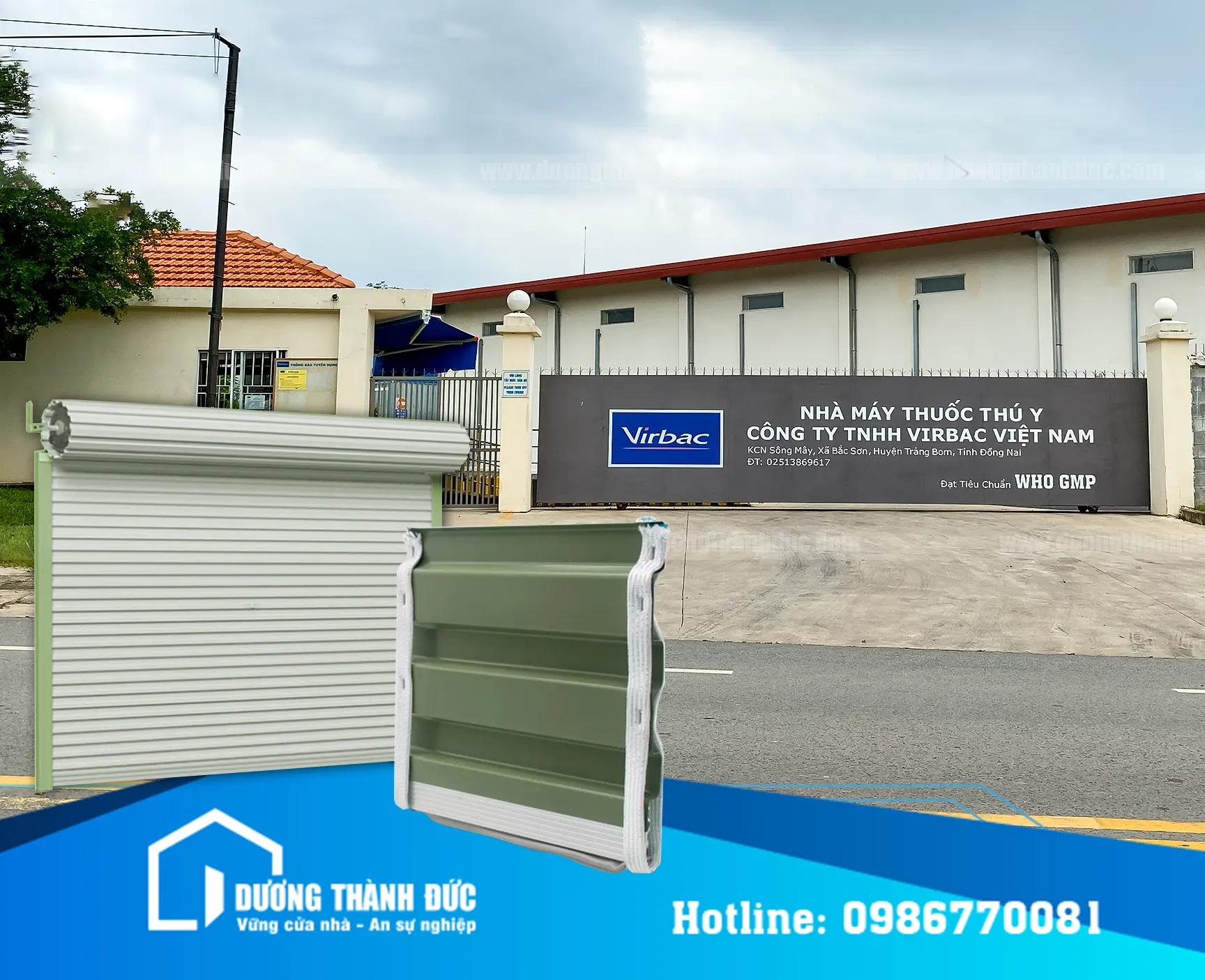 Hình Ảnh Thực Tế Lắp Đặt Cửa Cuốn Tấm Liền Austdoor Cho Nhà Xưởng Virbac – KCN Sông Mây, Đồng Nai