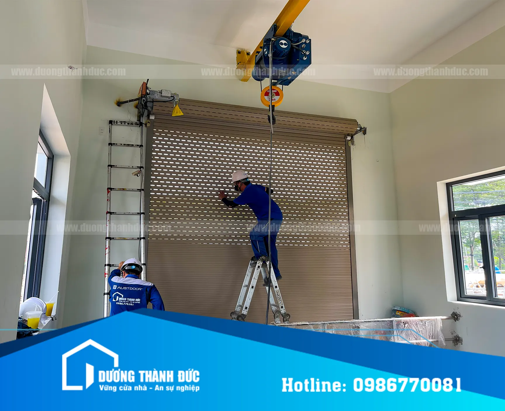 Hình Ảnh Thực Tế Lắp Đặt Cửa Cuốn Austdoor Biên Hòa Cho Trạm Bơm Loteco – Dự Án KCN Amata Đồng Nai