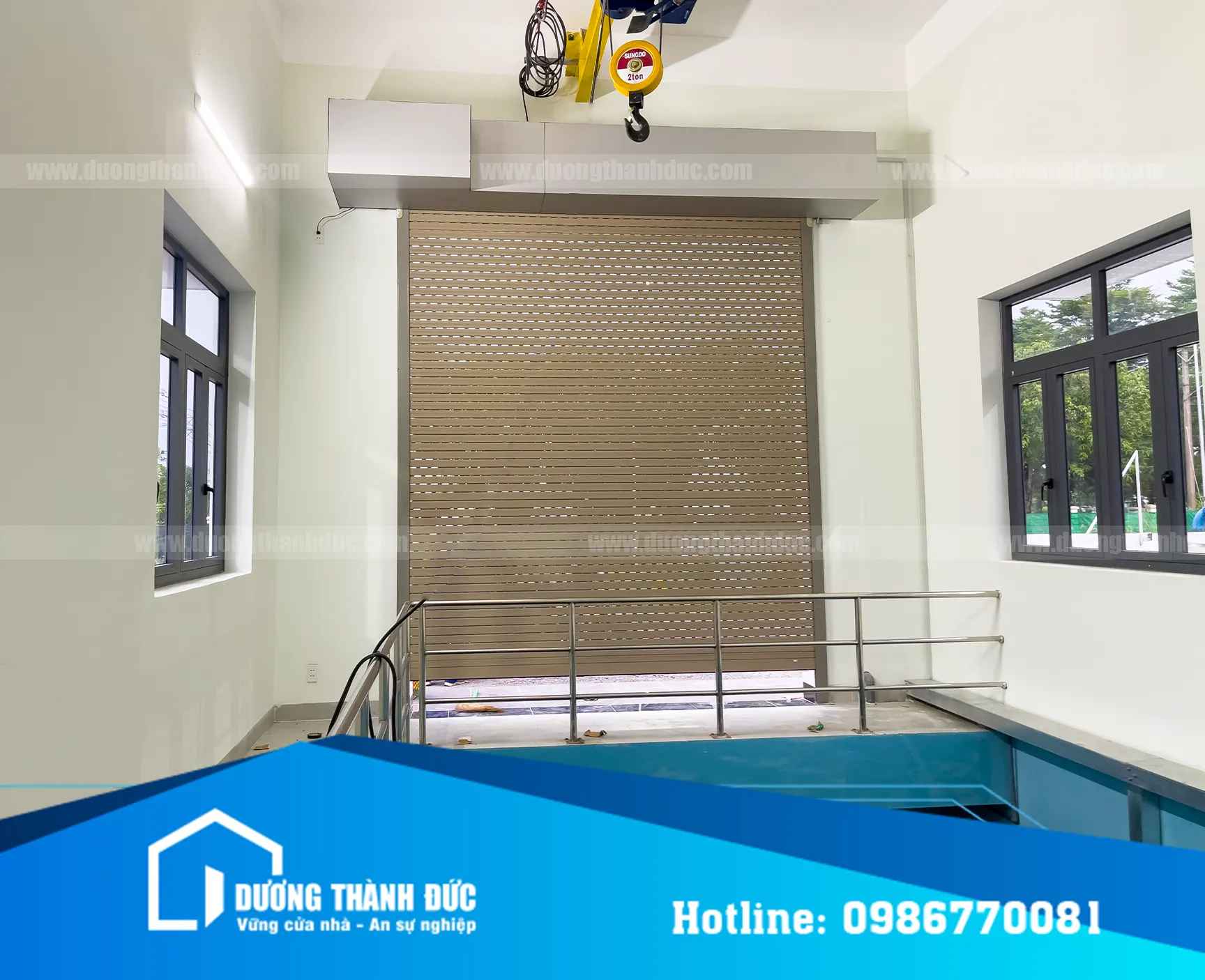 Hình Ảnh Thực Tế Lắp Đặt Cửa Cuốn Austdoor Biên Hòa Cho Trạm Bơm Loteco – Dự Án KCN Amata Đồng Nai