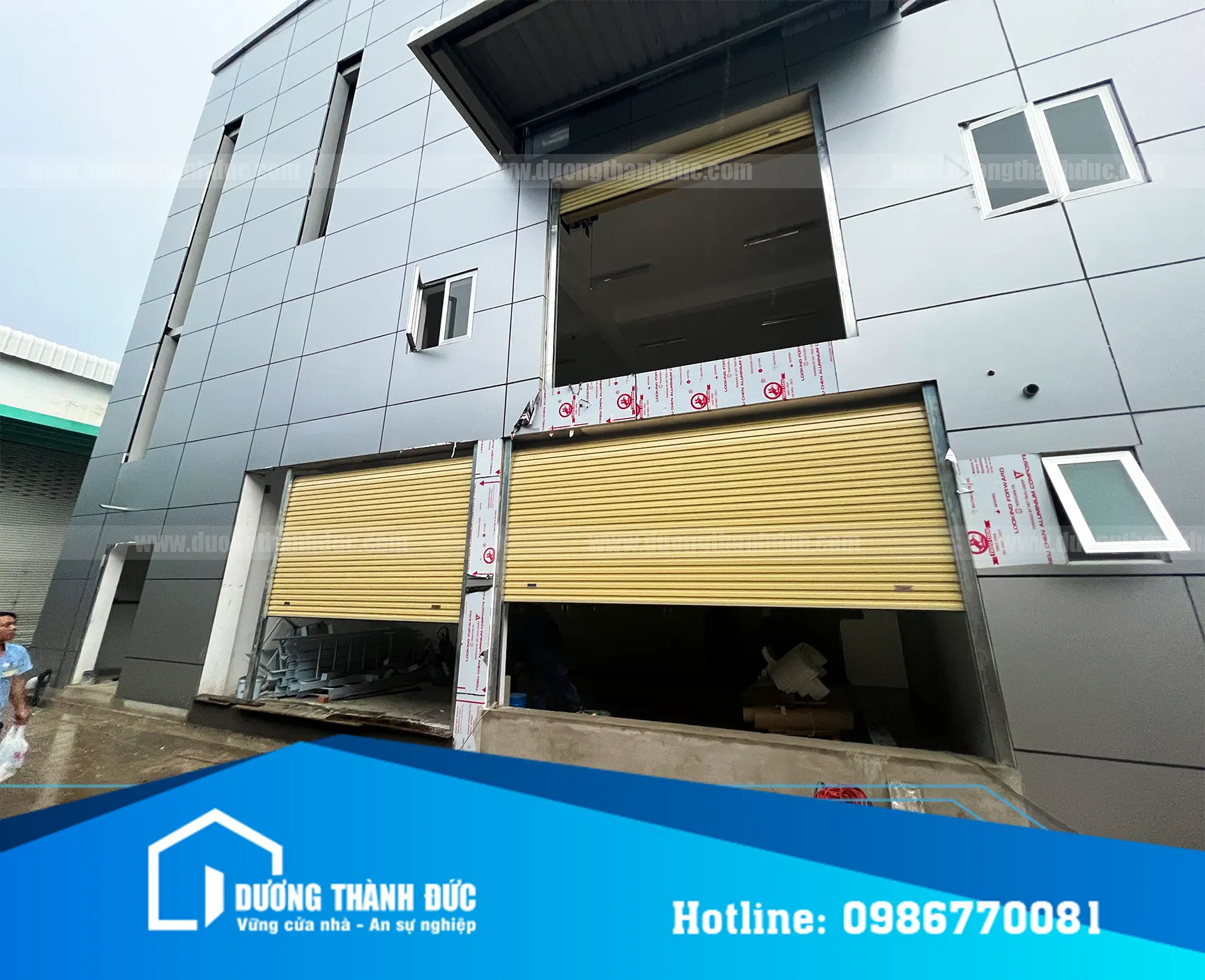 Lắp Đặt Cửa Cuốn Tấm Liền Cho Nhà Máy KAO-MENG Tại Biên Hòa Đồng Nai