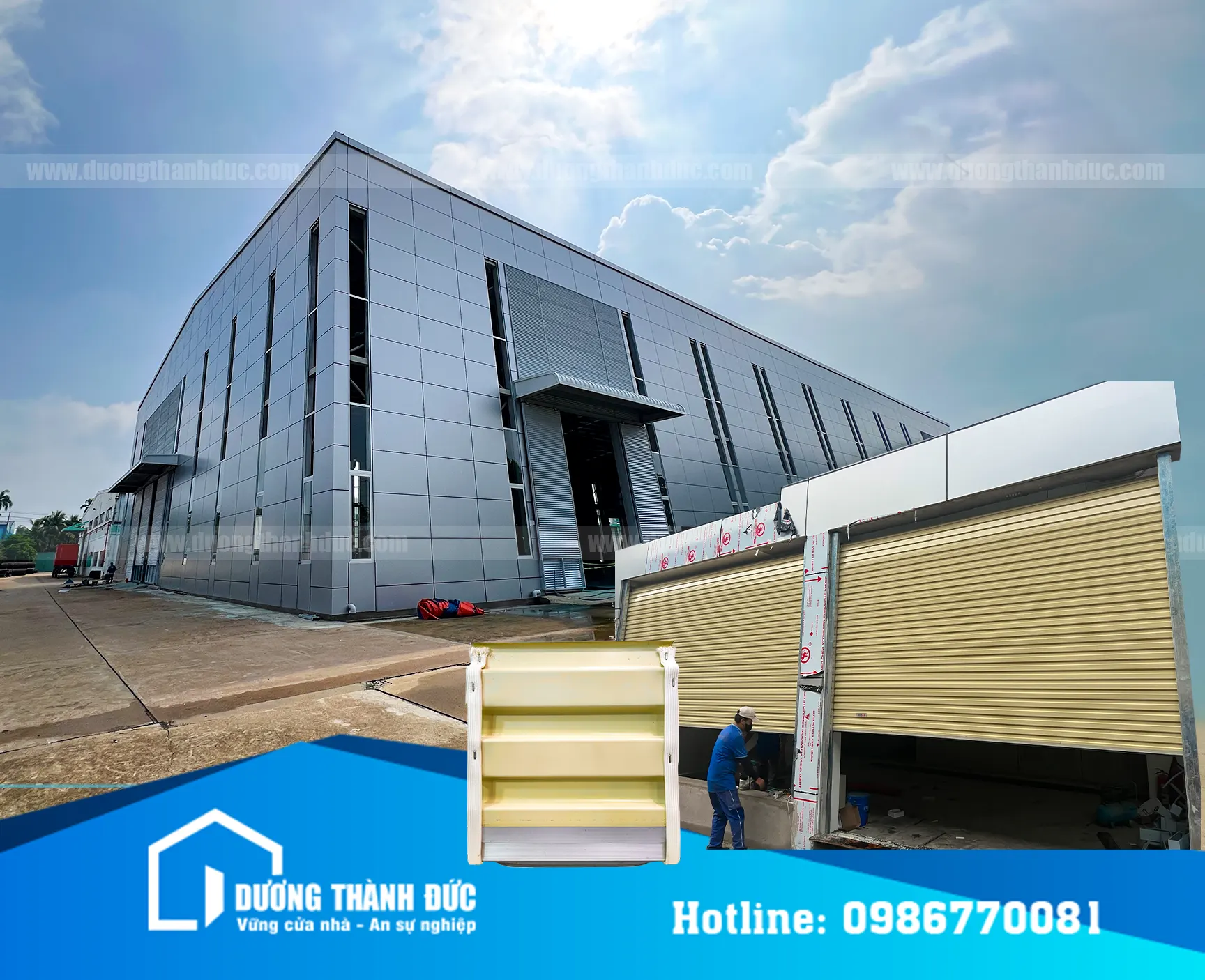 Lắp Đặt Cửa Cuốn Tấm Liền Cho Nhà Máy KAO-MENG Tại Biên Hòa Đồng Nai