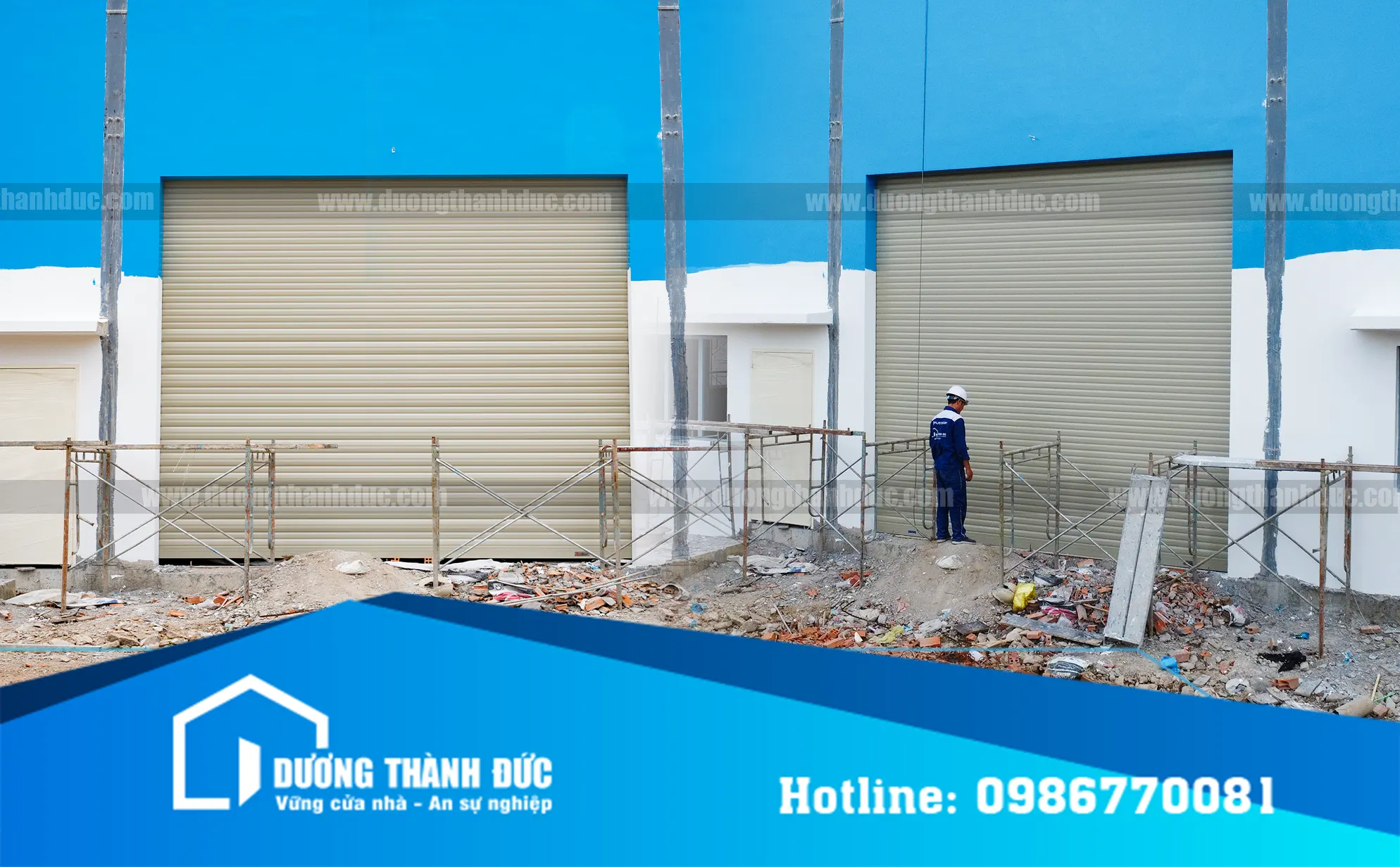 Của cuốn nan nhôm khe thoáng cho Cửa cuốn nhà xưởng - Biên Hòa Đồng Nai Dương Thành Đức