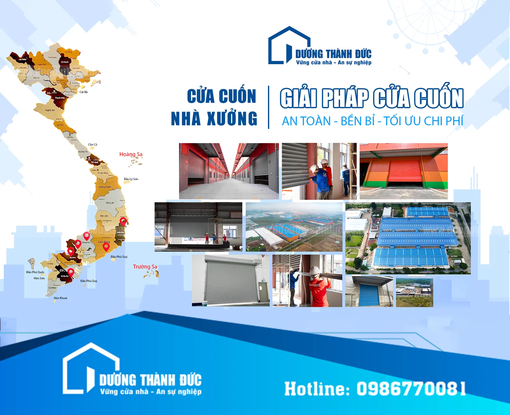 Gải pháp cửa cuốn nhà xưởng - cửa cuốn công nghiệp