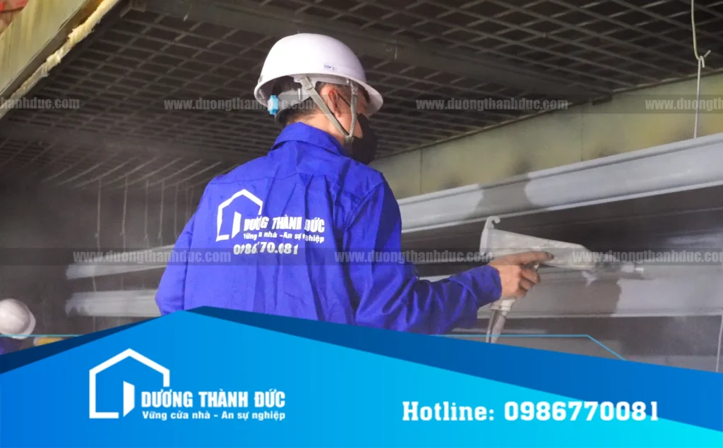 Quy trình sơn nan cửa cuốn nhà xưởng