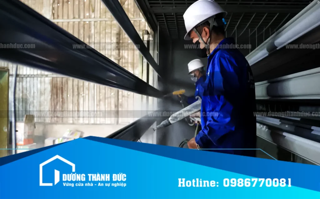 Công đoạn Nan Cửa Cuốn Sơn Tĩnh Điện