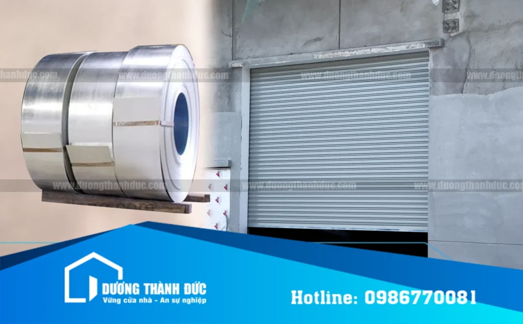 Thép làm cửa cuốn nhà xưởng SC490