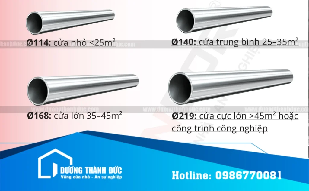 Trục cửa cuốn nhà xưởng