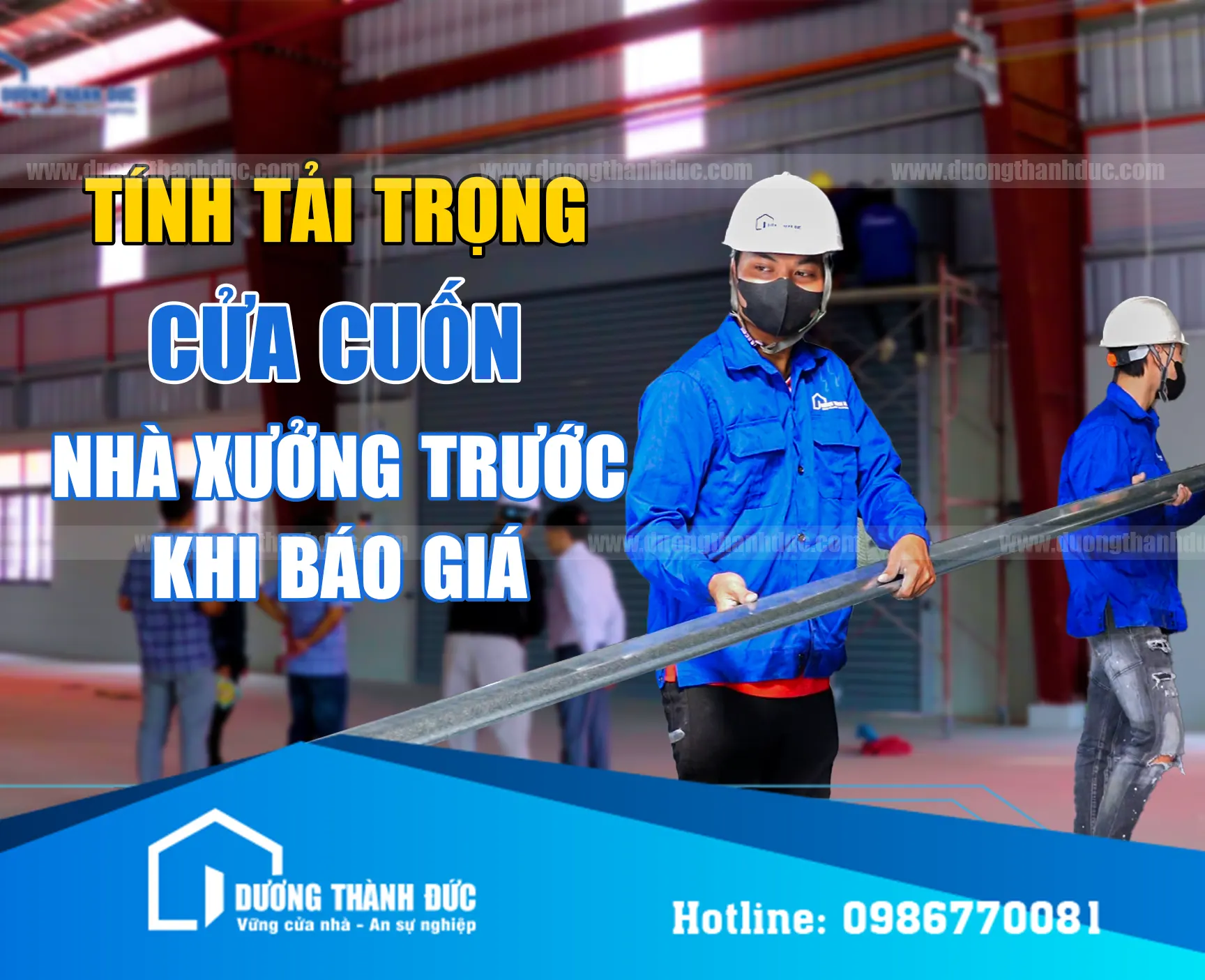 Tải trọng cửa cuốn nhà xưởng