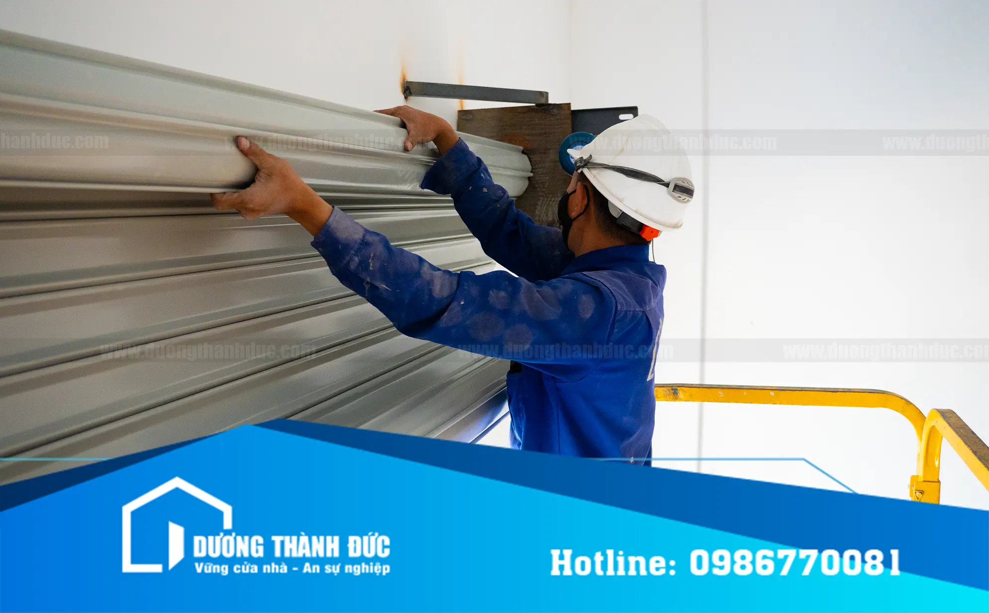 Hình ảnh thực tế ngoài công trình cửa Thép và Cửa cuốn chống cháy