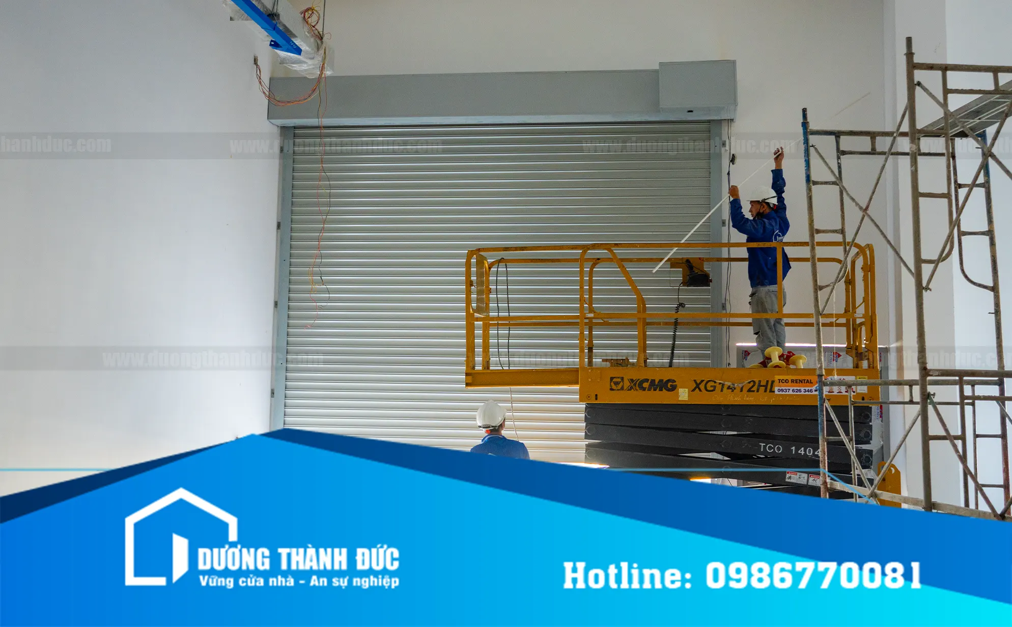 Hình ảnh thực tế ngoài công trình cửa Thép và Cửa cuốn chống cháy