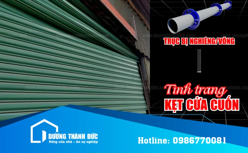 Hậu quả của việc căn chỉnh trục cửa cuốn nhà xưởng không chuẩn từ ban đầu